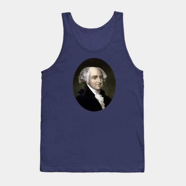 President John Adams Portrait Tank Top by warishellstore